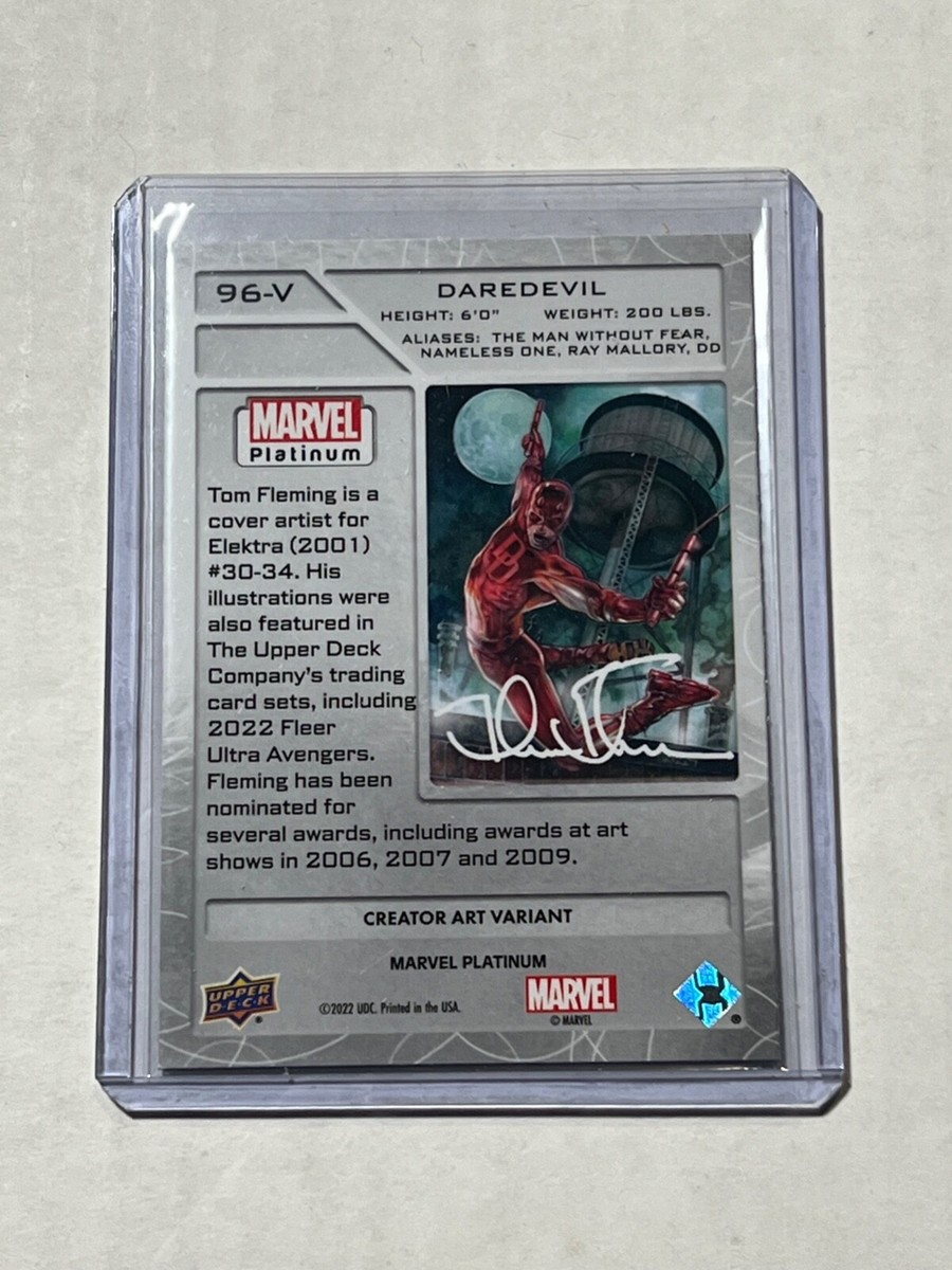 UPPERDECK MARVEL daredevilデアデビル　サインセット 2023 Upper Deck Marvel Platinum Daredevil (#96-V) Creator
