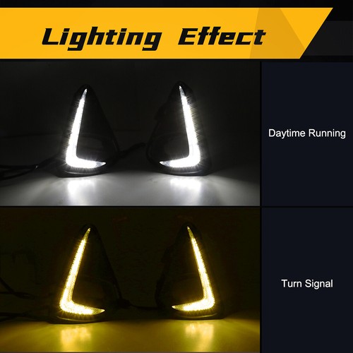 For Toyota Corolla (Axio) 2018-2021 LED DRL Fog Light Kits with Halogen Bulbs - Picture 3 of 10