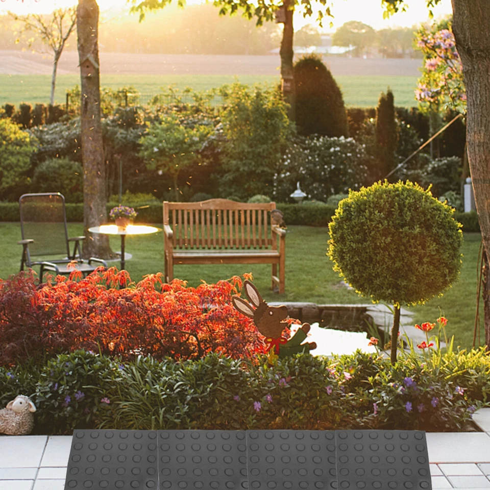 4 hojas de ladrillo ciego multifuncional pegatinas de piso tablas de pavimentar Foto 3 de 4