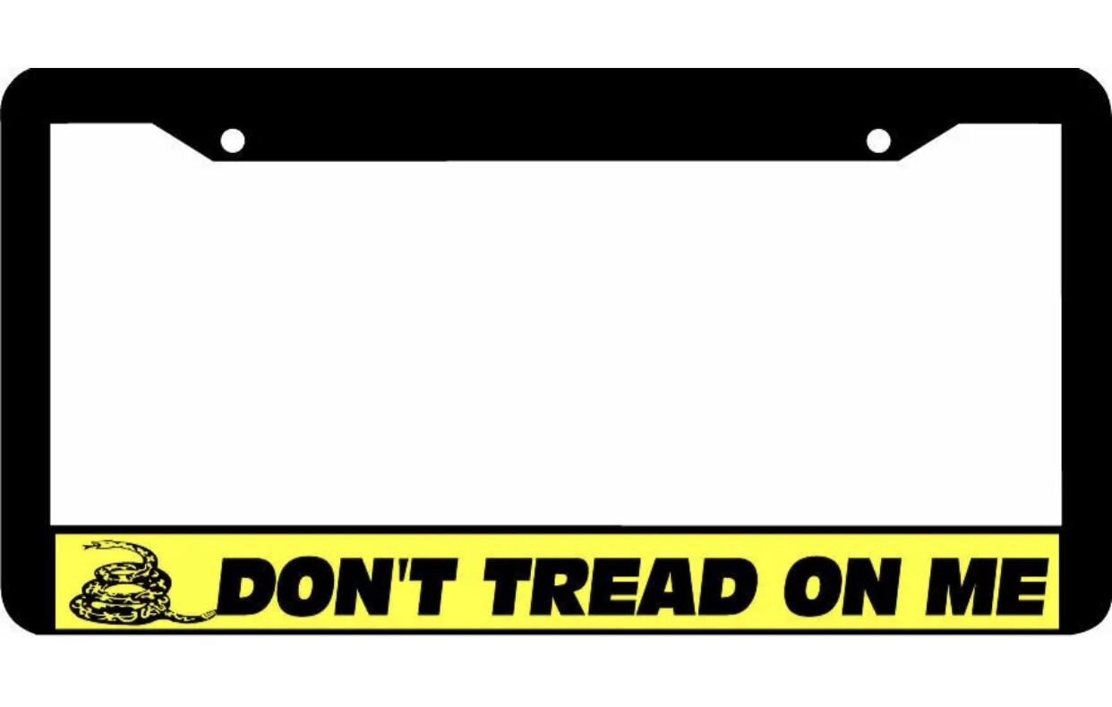 NC Don't Tread On Me Gadsden Flag DMV License Plate | King NC