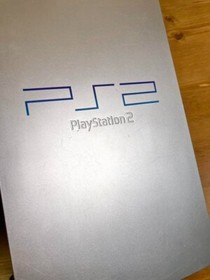 PlayStation 2 Satin Silver SCPH-50000 TSS ps2 sony W/ Controller Cable Adapter