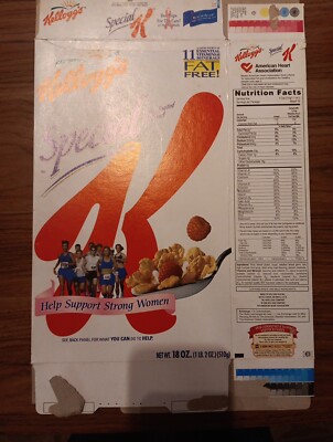 1999 Empty Kellogg's Special K Cereal Koman Foundation Race For The Cure