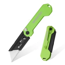 WORKPRO Mini Folding Utility Knife Box Cutter Quick Change Blade EDC Razor Knife