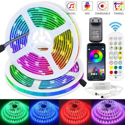 RGB LED Stripe Leiste Streifen Band Licht Leuchte Lichterkette Home 5m 10m 20m