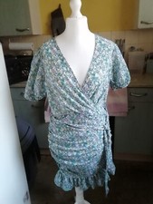 Ladies size 16 Blue bodycon dress