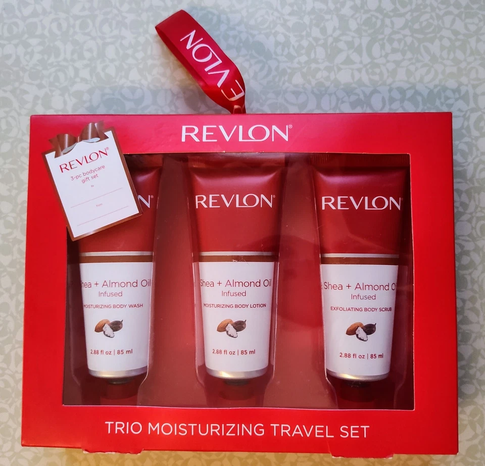 Revlon Trio Moisturizing Travel Set Shea+ Almond Oil Infused Body Wash Vacation  - Image 2 of 4