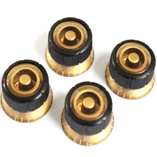 A Set of 4 pcs Speed Control Knobs for Electric Guitar