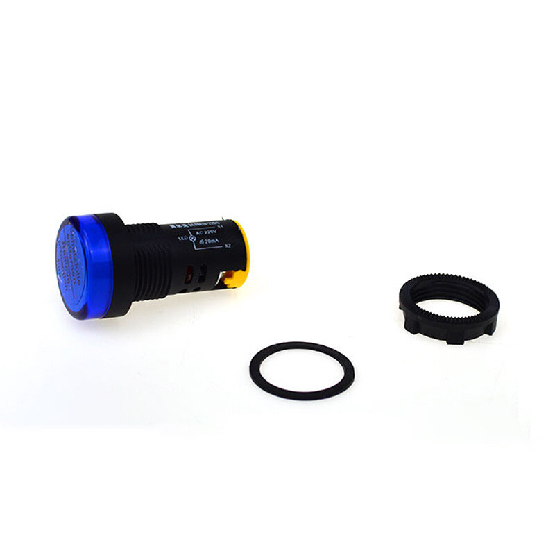 Red AC/DC24V 22mm AD16-22SM LED Signal Indicator Built-in Buzzer buy