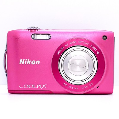 Nikon COOLPIX S3300 Strawberry Pink 6x Zoom 16.0MP Digital Camera 