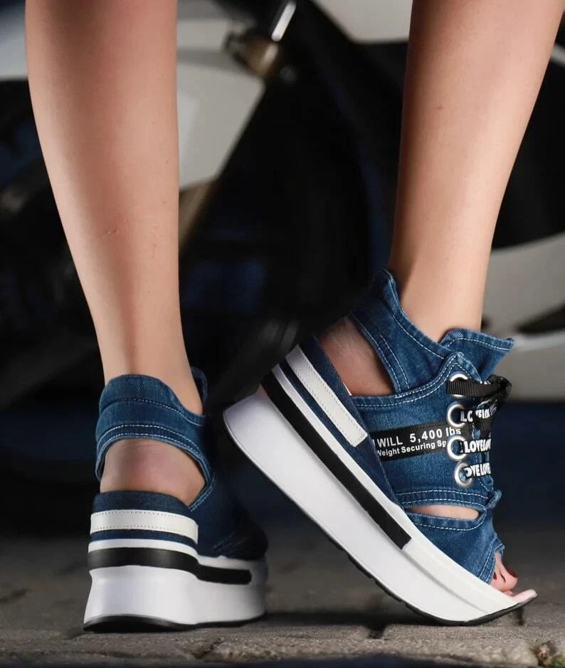 Sandals Jeans Shoes ,Women's Sports Shoes / Sandals Boots / Valentine's Gift' - Image 4 of 4