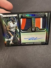 2023 Panini Obsidian Roschon Johnson Patch Auto RPA 8/25 Bears
