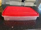 Vintage Rubbermaid Deviled Egg Rectangular Container With Red Lid — photo 1