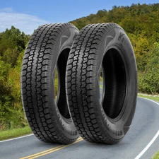Set 2 ST205/75D15 Trailer Tires 205 75 15 6Ply Load Range C Heavy Duty Replace 