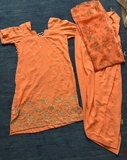 Indian Shalwar kameez Dupatta Women Medium Size Party Wear Ramadan Eid 3 Piece