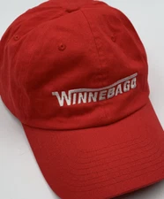 Winnebago Embroidered Hat Cap Red Adjustable Vitronic Cotton RV Camping Glamping