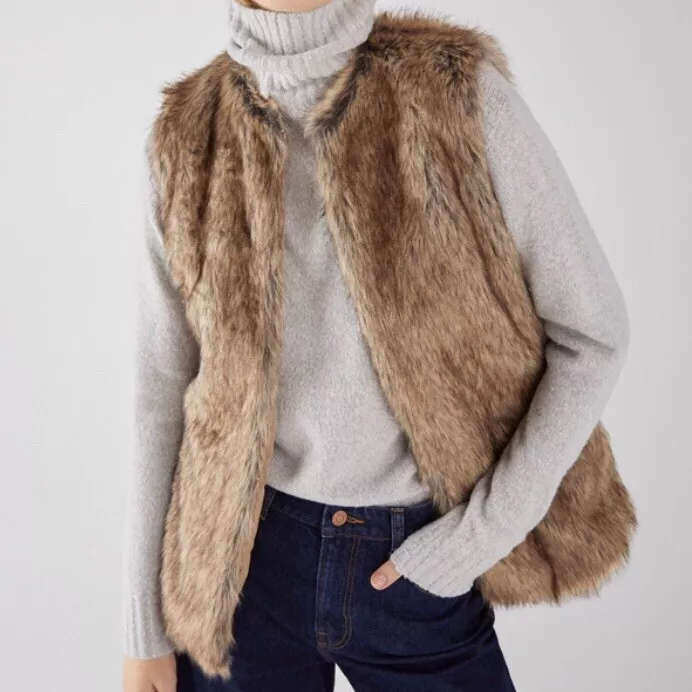 bershka gilet fourrure