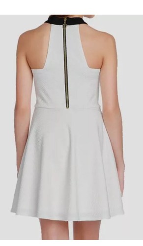 $108 Sally Miller Kids Girl's White Halter Sleeveless Fit & Flare Dress Size M. - Picture 2 of 8