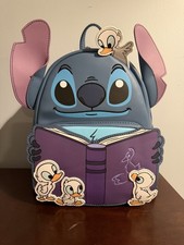 Loungefly Disney Stitch Ducklings Story Time Mini Backpack NWT