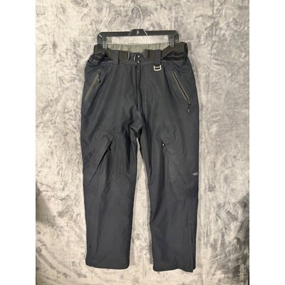 Cloudveil Mens Black Technical Ski Snowboard Pants Waterproof Pockets 33x30.5