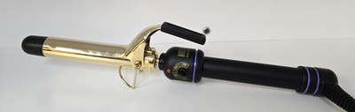 Hot Tools Professional Model 1181 1'' Gold Curling Iron Adjustable Heat Tested