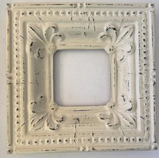 Vintage Ornate Resin Art Frame White Shabby C...