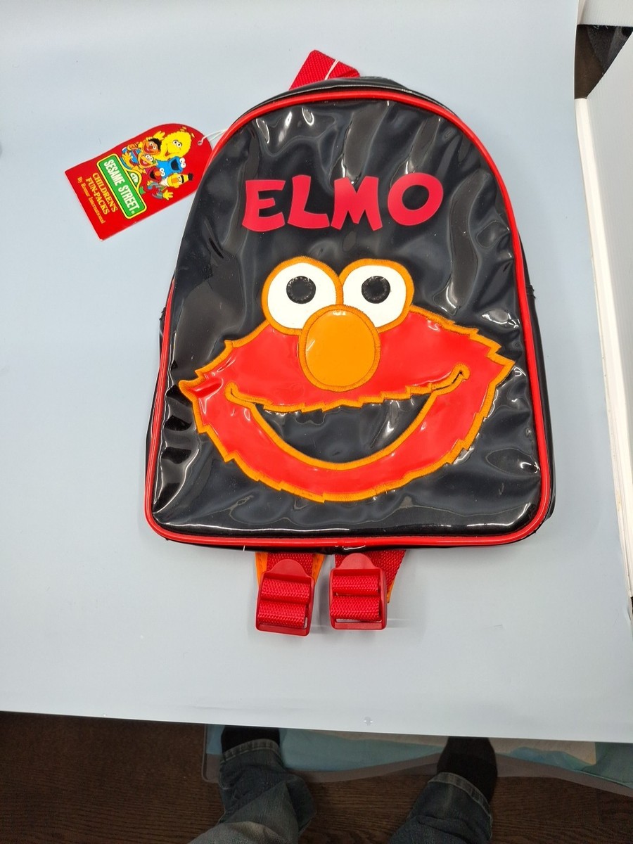 elmo sesame street mini backpack toddler Vintage Sesame Street Kids Backpack Romar Intl. Henson's Elmo