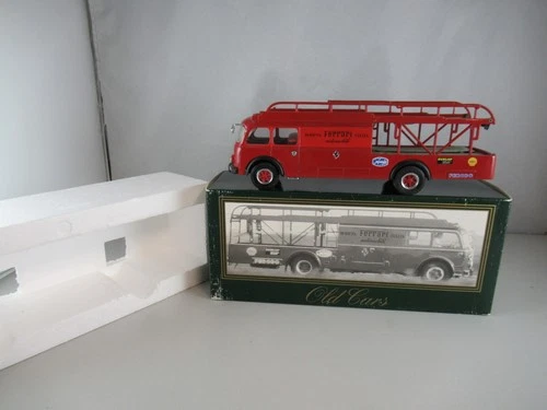 Old Cars 1:43 Fiat 642 Ferrari Racing Car Transporter red