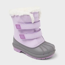 Cat Jack Toddler Denver Waterproof Faux Fur Winter Boots - Purple