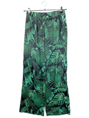 SIENNA Baggy Pants Damen Hose Gr. DE 38 grün-schwarz Casual-Look