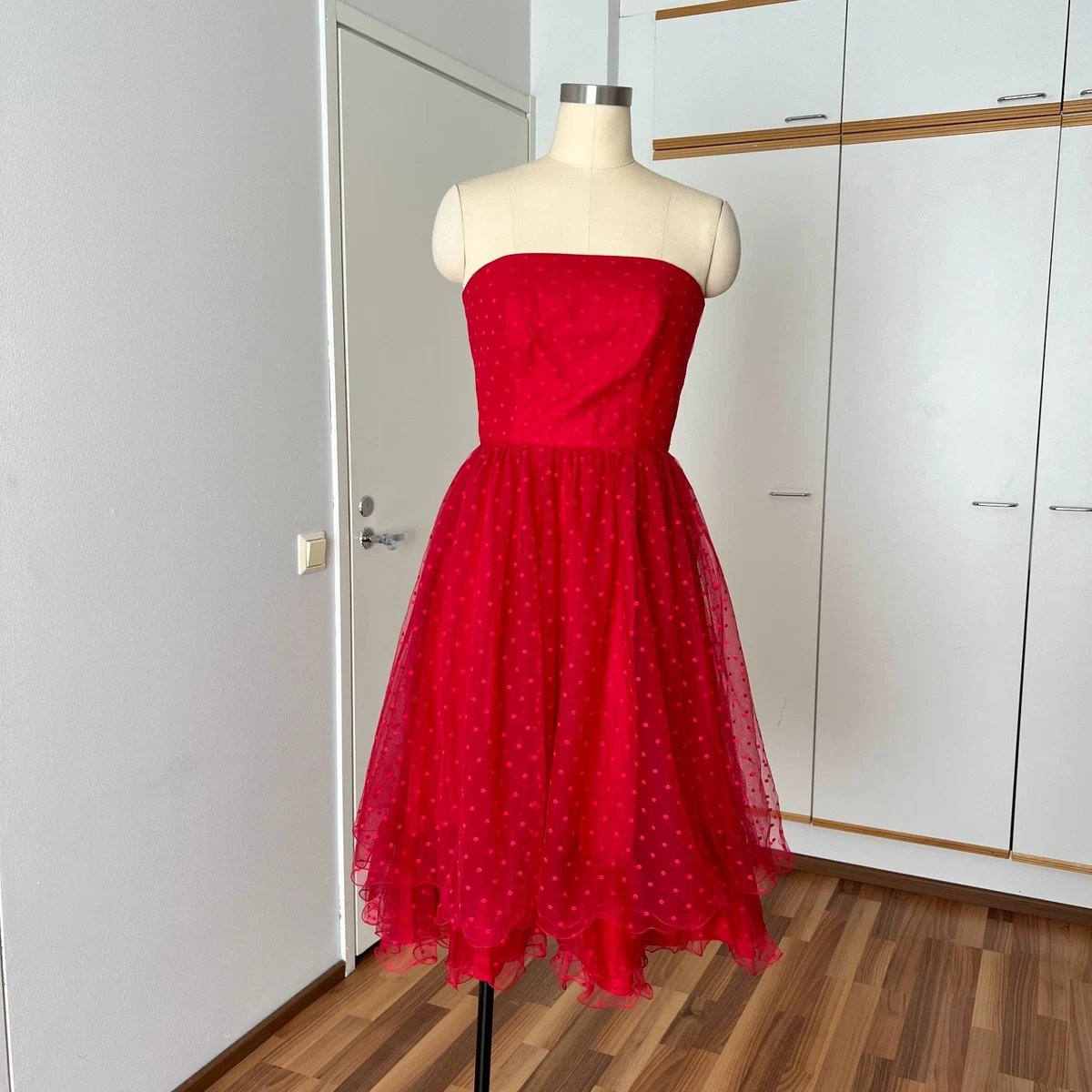 80s party dresses Capriccio Dress Fully lined including attached crinoline petticoat that creates skit fullness Vintage 80s Cocktail Party Dress.