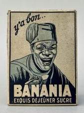 BANANIA : Rare Boîte pour 12 Boites-Échantillon / Tirailleur 1930