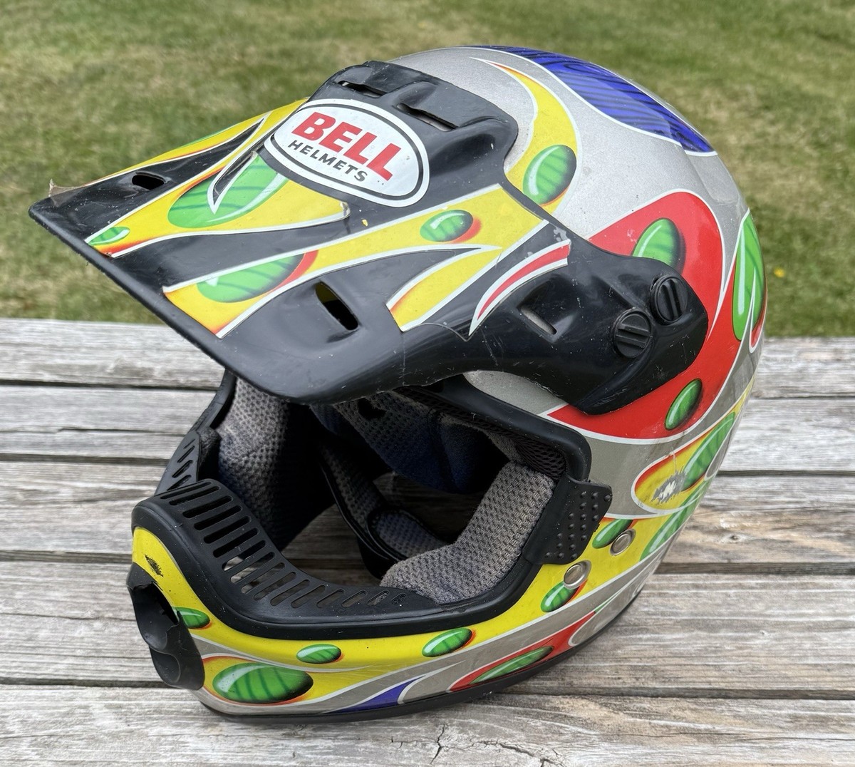 Bell moto 6ベルモト6 レプリカヘルメットJEREMY McGrath Vintage BELL MOTO6 Motocross Helmet Size Large Jeremy
