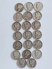 Lot Of 20 Mercury Dimes - Mixed Dates - 90% Silver  - Ungraded