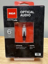 RCA Optical Audio Cable Digital Plus 6ft DH6LPF - New