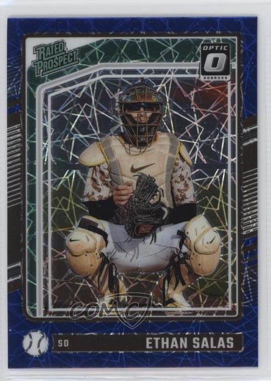 2024 Panini Donruss Optic Rated Prospects Blue Velocity Prizm Ethan Salas b4d
