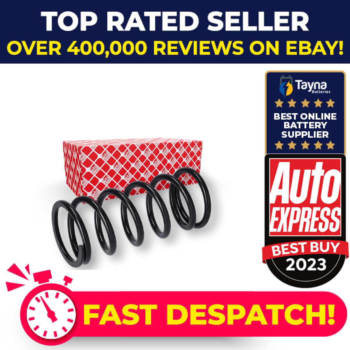 Spring, cab suspension 183340 Febi 1075447 Genuine Top Quality Guaranteed New