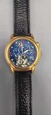 Vintage Lorus Disney Mickey Minnie Mouse Musical Watch Glow Dark New Battery