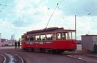 Original slide tram Hamburg, car 2951, 24.03.1967 glass frame