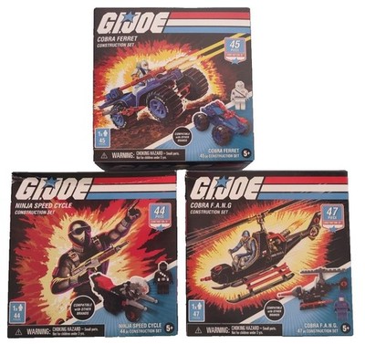 GI Joe Cobra F.A.N.G. & Cobra Commander Construction Set New & Sealed