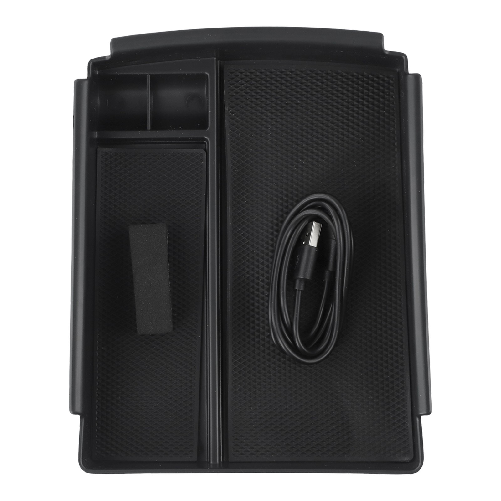 Hard Plastic Wireless Charger Storage Box for Tesla Model X S 2016 2020