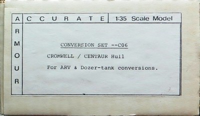 Accurate Armour Cromwell Centaur ARV Dozer Conversion Set Maßstab 1:35 Modellbausatz