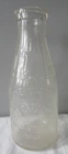 Vintage Soo Creamery Sault Ste Marie MI One Quart Embossed Glass Milk Bottle