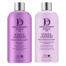 Design Essentials Agave & Lavender Blow Dry Shampoo & Conditioner 32oz Duo