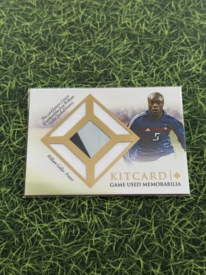 William Gallas Match-Worn Patch & Ball /32 Futera Unique 2016 Tottenham France