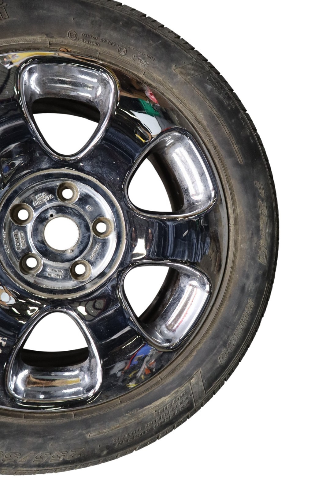 99-04 Bentley Arnage 6 Spoke 18 Inch Chrome Wheel Rim W/Tire PD56208PA Oem