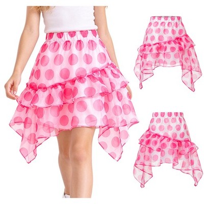 Girls Skirt Elastic Waistband Outfits School Costume Holidays Jazz Skating Mini