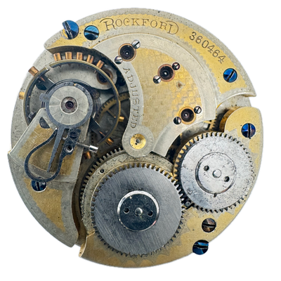 #ad #ad Antique 16s 1890 Rockford Mechanical Hunter Pocket Watch Movement 101 Tow Tone $90.40