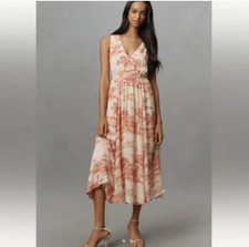 NWT Reformation Farah Sleeveless V-Neck Midi Dress Anthropologie size 12