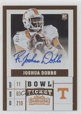 2017 Panini Contenders Draft Picks Bowl Ticket 43/99 R Joshua Dobbs Auto 19fe