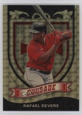 2021 Panini Chronicles Crusade Gold Vinyl Prizm 1/1 Rafael Devers #11 b4d